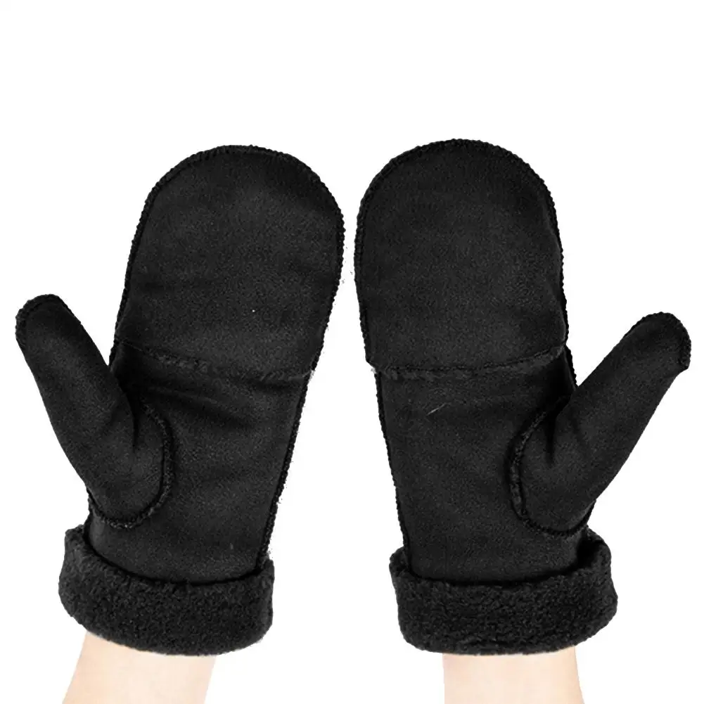 Winter Gloves Fur Warm Mittens Thickened Outdoor Windproof Thermal Warm Touchscreen Glove Breathable for Men Women
