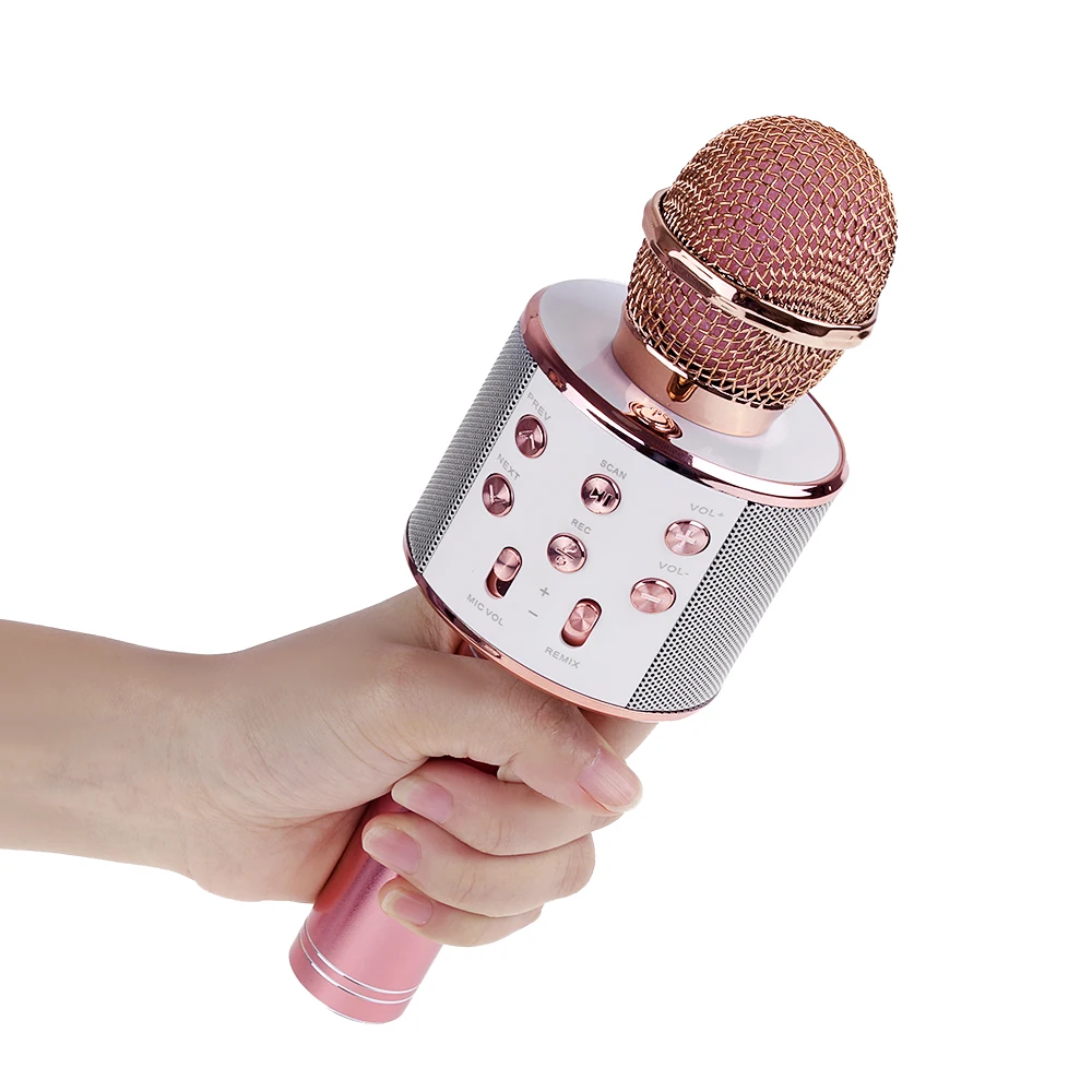 K Song Bluetooth беспроводной микрофон профессиональный ручной Karaok музыкальный плеер