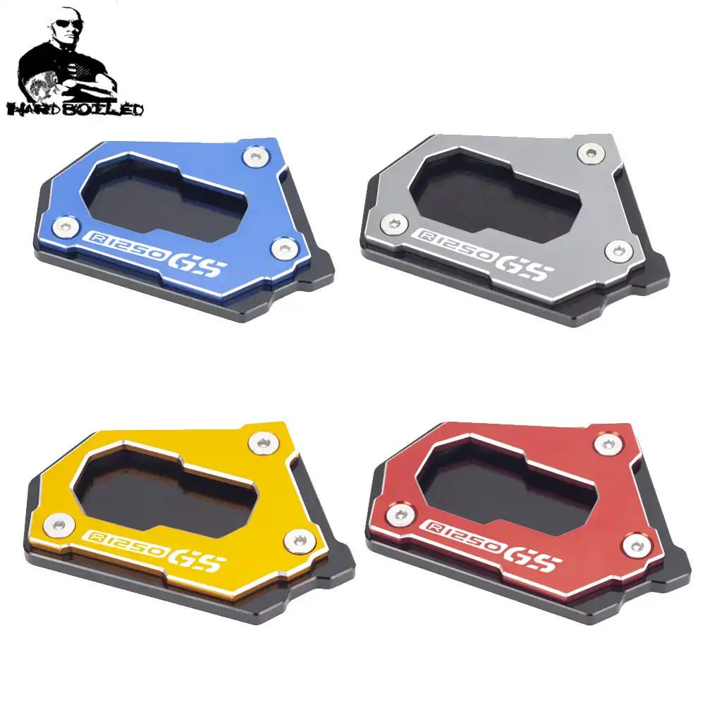 Motorcycle Side Stand Motorcycle Kickstand Foot Side Stand Extension Pad Support Plate for B/&M/&W R1250GS HP R 1250GS Adventure R1250 GSA 18-20 Kickstand Plate Color : Black