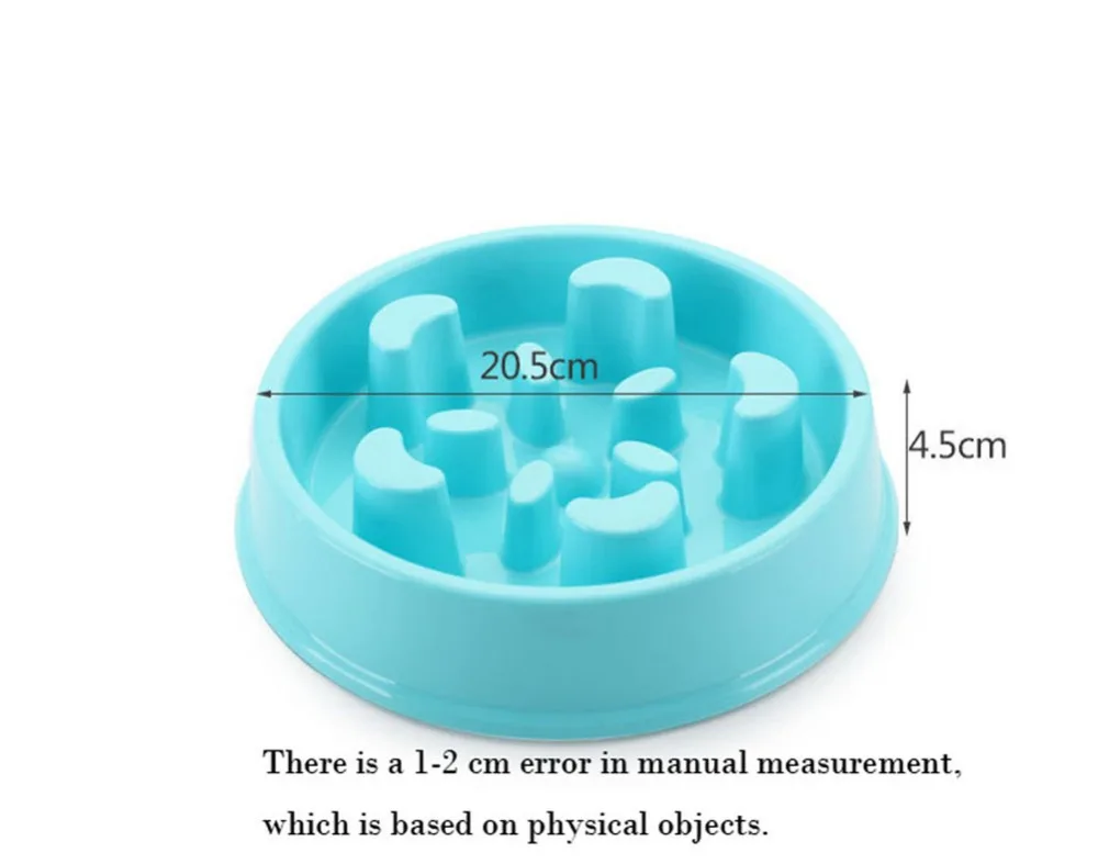 Новая миска для собак, медленная кормушка, пластиковая, не захлебывающаяся, для щенков, кошек, поедания, миска, не заглатывающая, пищевая тарелка, кормушка для кошек, домашних животных, миски для собак