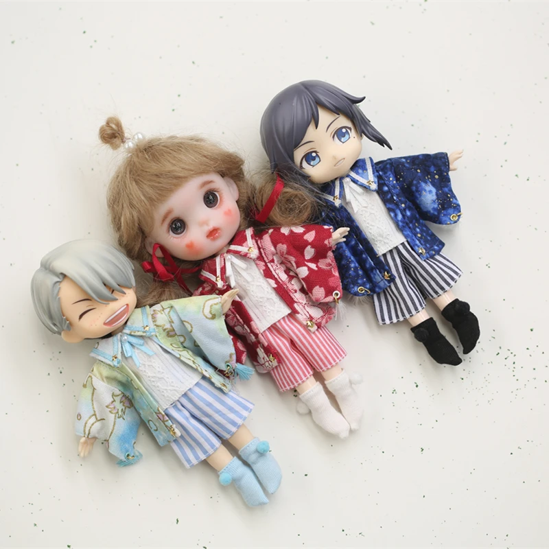 Obitsu11body 9 Молли модифицированное кимоно носится на глина для поделок тело 1/12 Кукла Костюм Куклы Аксессуары для кукольной одежды