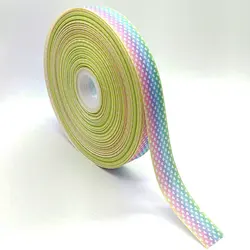 Colorful Cartoon Grosgrain Ribbon - 25mm, 5 Meters for DIY Crafts and Decorations (Rainbow - 5)