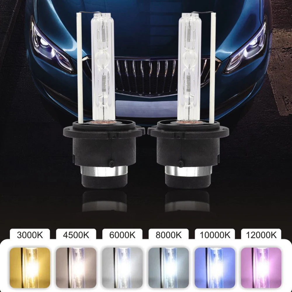 

FDCHT bi luces car headlight bulbs xenon d2s d2r 6000k 8000k hid kit xenon 35w lights ballast bulb canbus zenon moto ds2 d2c