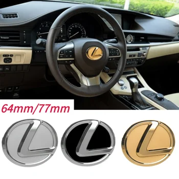 

64mm/74mm Car Steering Wheel Emblem Sticker for Lexus Logo IS ES CT LS NX GX PX GS200t IS250 ES300 LS500 IS250 GX470 Accessories