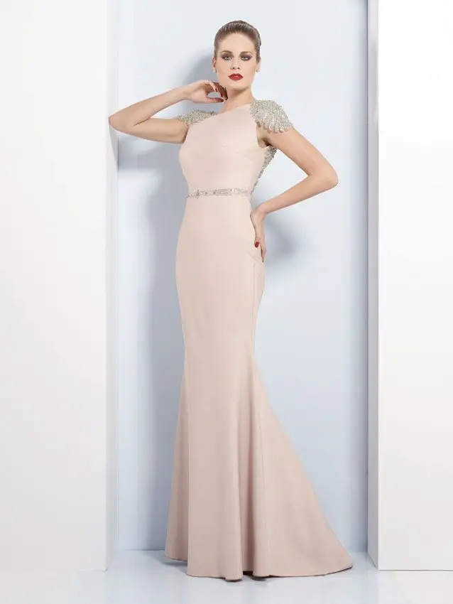 

Sexy Crystal Beads Prom Gown Cap Sleeve Mermaid Evening robe de soiree Vestido De Novia Backless mother of the bride dresses