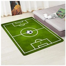 Зеленый большой нескользящий футбольный мягкий коврик для игры в футбол детские ковры для спальни коврики для ванной Прямая поставка