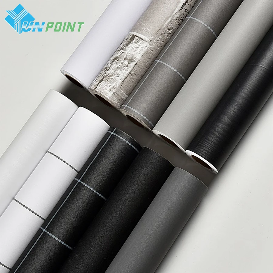 

Grid Self-adhesive Wall Sticker PVC Waterproof Living Room Modern Wall Paper Prices Refurbishment Black White Decorative Sticker