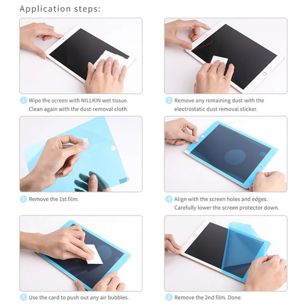 NILLKN AG бумажный протектор экрана для Apple iPad 10,2 PT Материал ультра тонкий полное покрытие планшета матовая защитная пленка