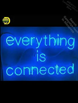 

Everything is Connected Neon Sign Decorate GLASS Professional Logo Designers Arcade Sign Commercial Light neon lights for rooms