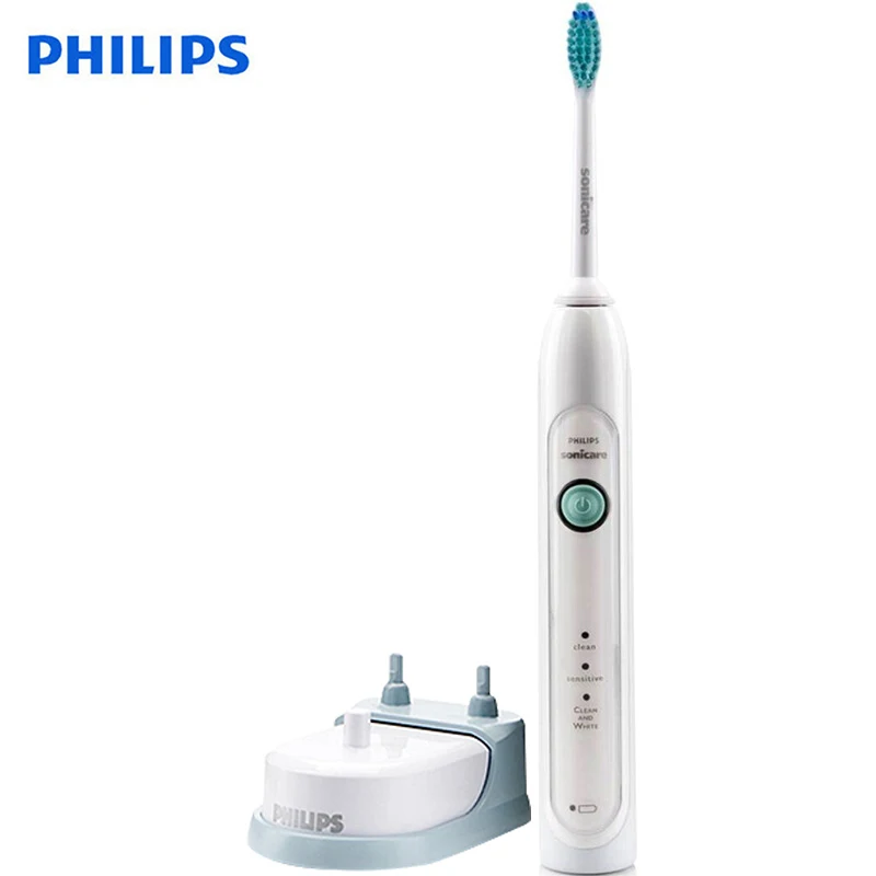 PHILIPS HX6730/02 звуковая электрическая зубная щетка с эргономичной ручкой Нескользящая Водонепроницаемая перезаряжаемая для взрослых режим глубокой очистки