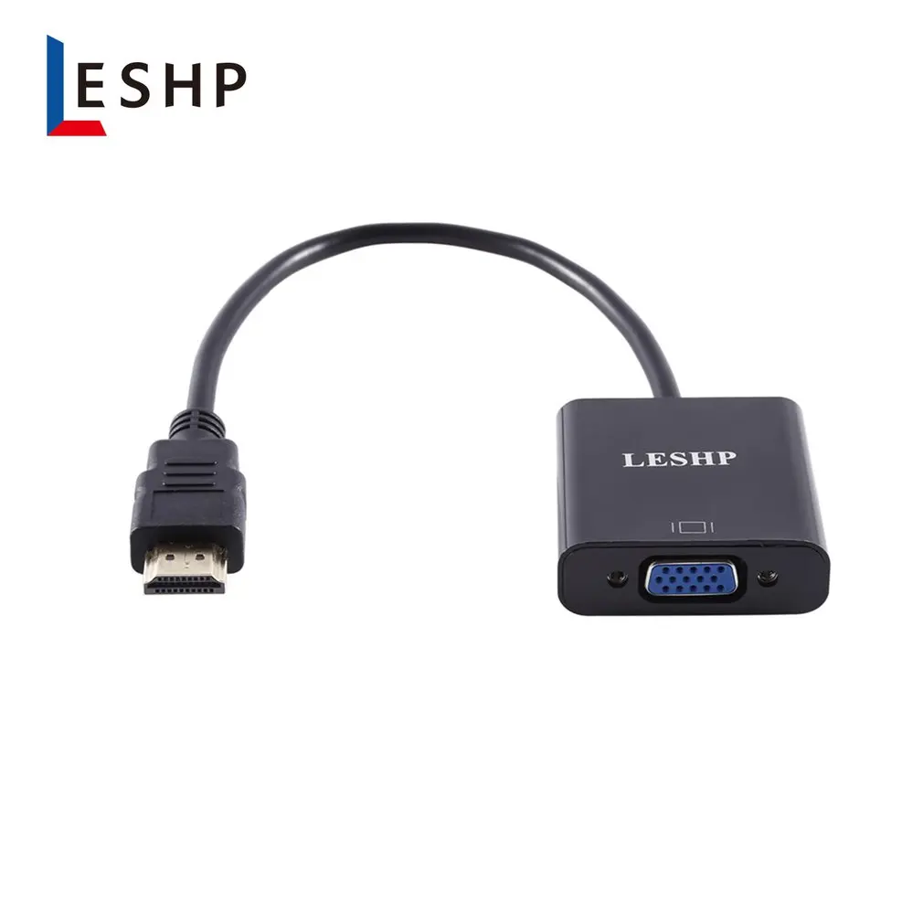 Amkle HDMI-VGA Кабель-адаптер HDMI VGA Кабель-конвертер Поддержка 1080P с аудио кабелем для HD tv xbox PS3 PS4 ноутбука tv Box