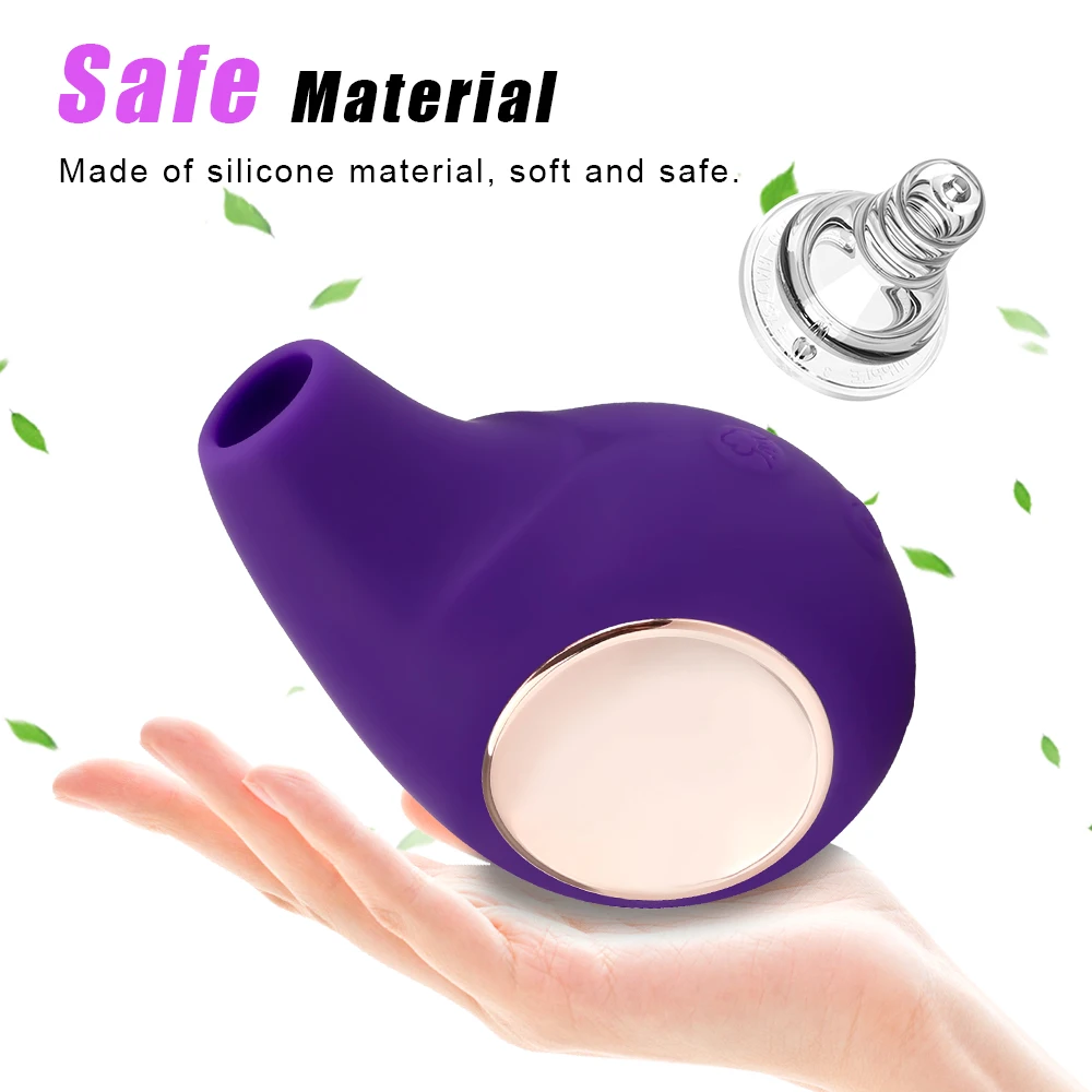 Vibrateur suceur stimulateur de clitoris et mamelon rechargeable_voghion.com