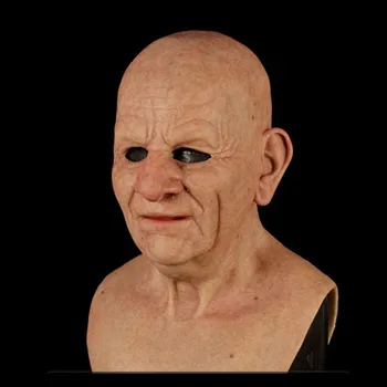 

Another Me-the Elder Halloween Holiday Funny Masks Creepy Party Cosplay Supplies Supersoft Old Man Adult Mask Carnival Horrible