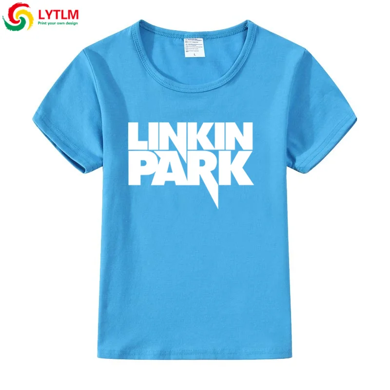 LYTLM Rock/Детские футболки для мальчиков, футболка Linkin Park, Детские топы для девочек, футболки для маленьких мальчиков в Корейском стиле, футболка для малышей с тяжелым металлом - Цвет: DX LYCRA Lake