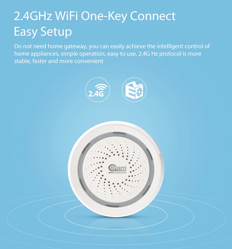 NEO Coolcam Wifi сирена датчик и уведомления приложения оповещения, не требуется концентратор, подключи и играй, совместимость Alexa Echo Google Home