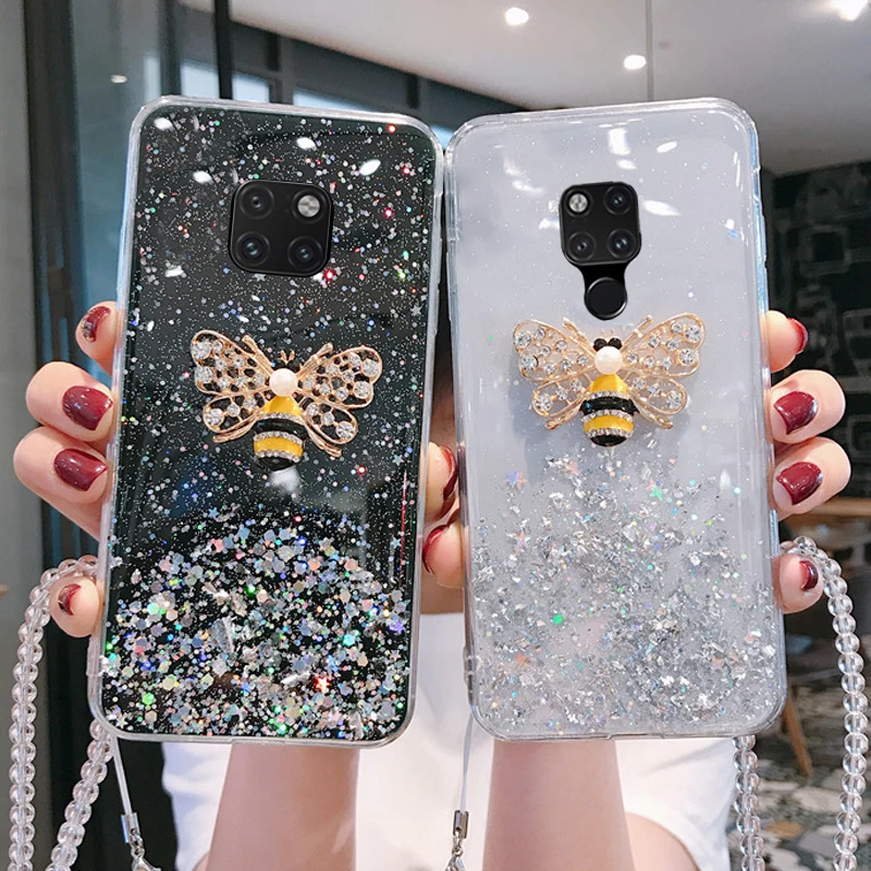 Роскошный чехол little bee для Huawei mate 20 Pro mate20 mate10 модный капельница Золотая фольга