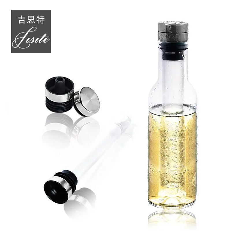 Crystal Glass Wine Cooler Decanter Bottle Stick Chiller for Champagne Drink cooler