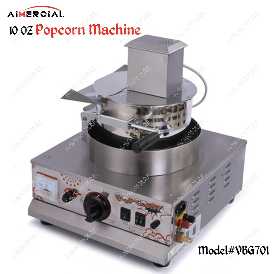 

VBG701/VBG702 commercial gas popcorn machine stainless steel single head/double head popcorn maker