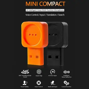 

AI Smart Voice Multi-function Voice Microphone USB Intelligent Voice Control Language Translator For Computer Stage Conference