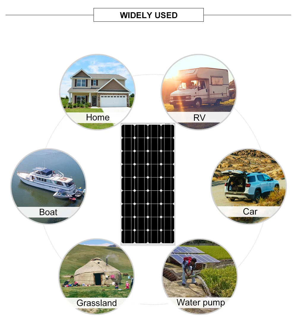 monocristalino 18v celulas solares silicio qualidade superior bateria solar carregador