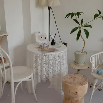 

Korean Lace Tablecloth Home Decor Sofa Cover Wedding Photo Background