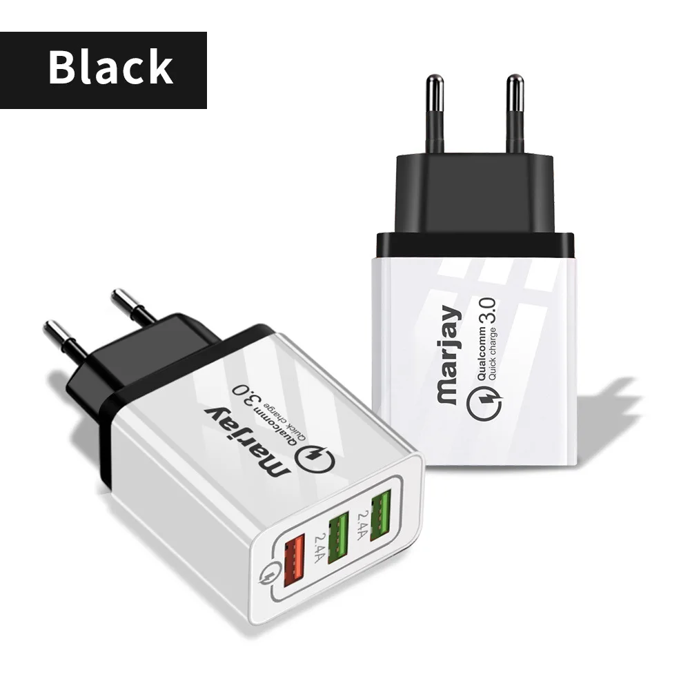 2.4A 3 USB мобильный телефон зарядное устройство адаптер для xiaomi Samsung iPhone 11 XR 7 huawei Mate