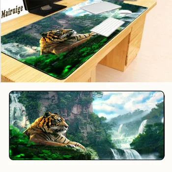 

Free Shipping Tigers Speed Keyboard Mouse Pad Rubber Mat Computer Gaming Mousepad Gamer for Large Size Table Mouse Mat