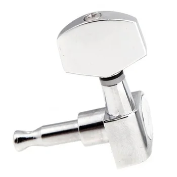 

3L 3R Chrome Electric Acoustic Strings of mechanical Guitar Tuning Pegs Tuners Silver