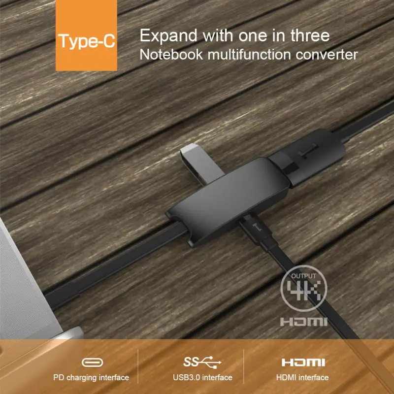 USB-C к HDMI 4K конвертер Кабель-адаптер type-C USB 3,0 концентратор с зарядка PD порт для huawei для Xiaomi для MacBook