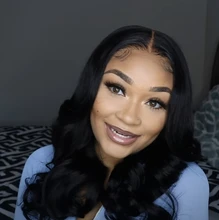 Transparente pelucas de encaje de la peluca de la onda del cuerpo de 13x4x1 frente de encaje pelucas de cabello humano Pre arrancó parte de encaje peluca para las mujeres negras Wondergirl