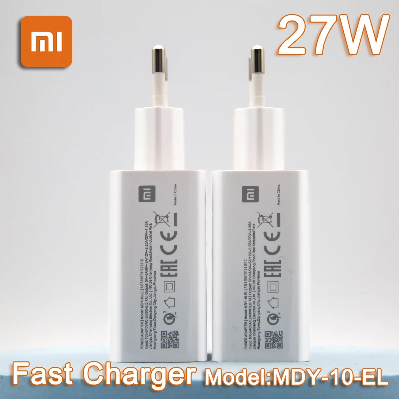 Оригинальное сверхбыстрое зарядное устройство Xiaomi 27 Вт QC 4 0 адаптер питания