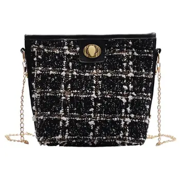 

Casual Women Chain Woolen Handbags Ladies Girl Shopping Street Shoulder Messenger Bag New Fashion Crossbody Bags