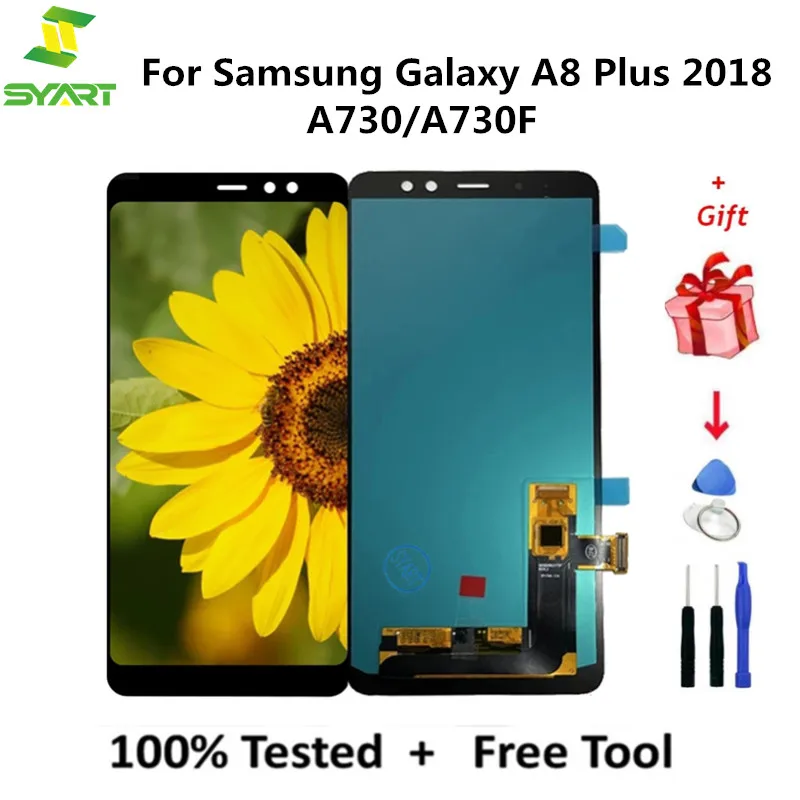 ЖК-экран для Samsung Galaxy A8 Plus 2018 A730 LCD сенсорный экран дигитайзер Запасные части A730F