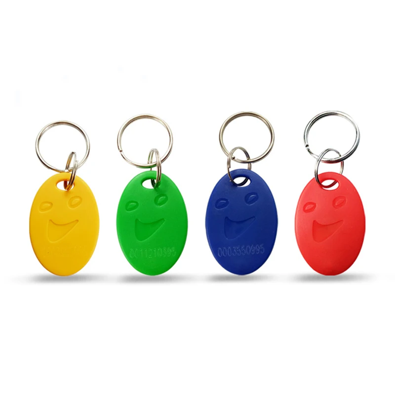 

The Cheape 2021 Hot Selling 100pcs RFID Tag 125KHz Proximity RFID Card Keyfobs Key Fob Access Control Smart Card Optional Color