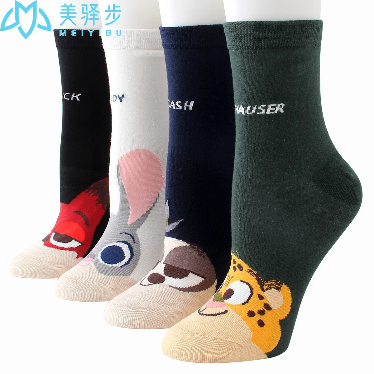 

New cartoon cotton socks cute little rabbit sweat absorbing socks Amazon express hot selling versatile female socks