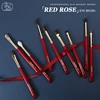 CHICHODO makeup brush-Luxurious Red Rose series-Selected natural animal hair eye brushes set-professional eye make up brush ► Photo 1/6