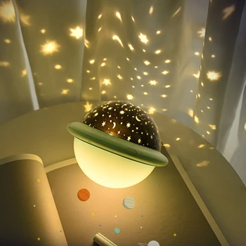 

LED Projector Starry Sky Night Lamp Colorful Dream Projection Lamp Romantic Bedroom Bedside Lamp Gift For Children PI669