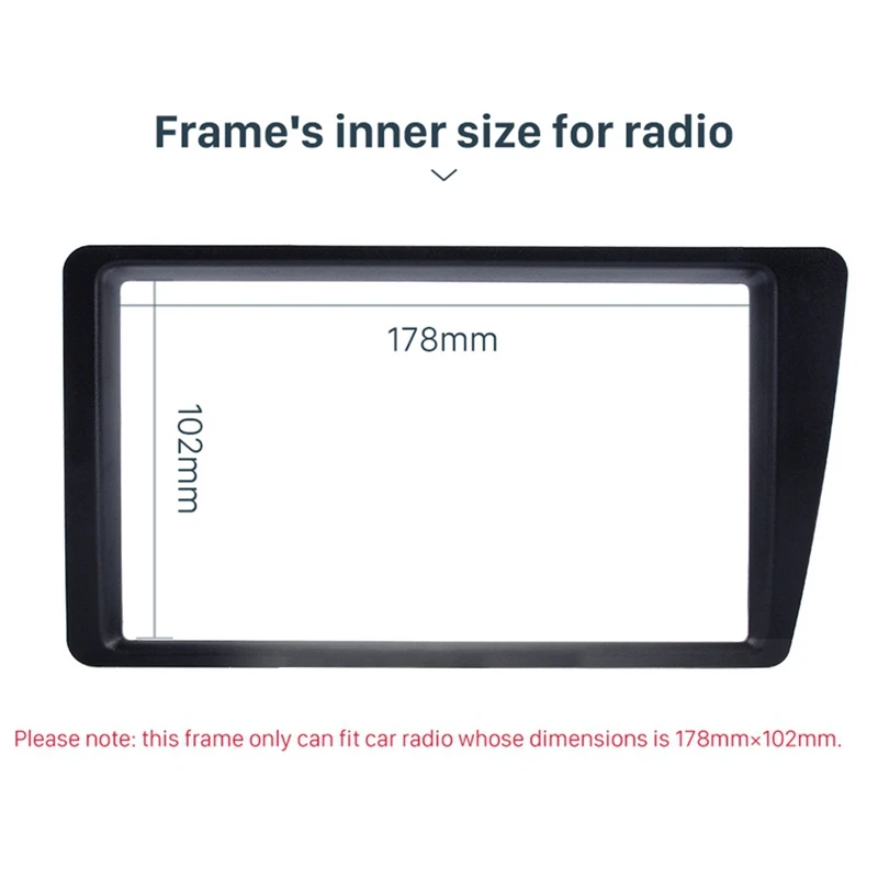 Топ двойной 2 Din Автомобильный Радио фасции для 2001-2005 Honda Civic LHD Dash Mount DVD рамка Авто стереоадаптер