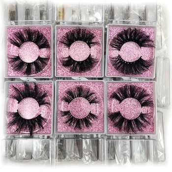 

Rainsin Strip 25 mm High Quality Make Up Eyelashes 1 Pair Fluffy 30mm Beauty Square Packaging Reusable 28 mm Lashes LM 01-16