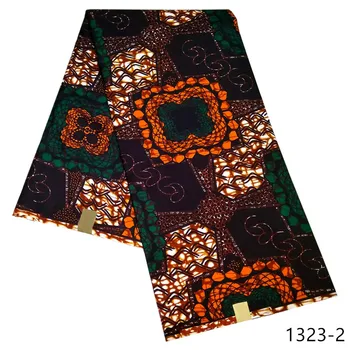 

2020 New Hot Sale African Wax Fabric Polyester Material Nigerian Ankara Block Prints Batik Dutch High Quality Sewing Cloth 1323