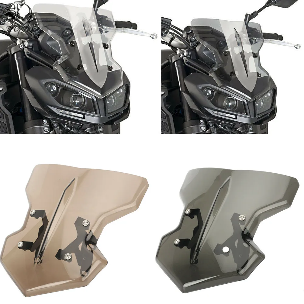 Для MT-09 FZ-09 17-19 ветер Экран лобовое стекло Щит Экран для Yamaha MT09 FZ09