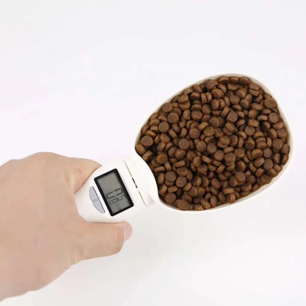 Pet Dog Food Scale Spoon LCD Display Cat Feeding Bowl Measuring Meter Supplies Weighing Measure Digital | Дом и сад