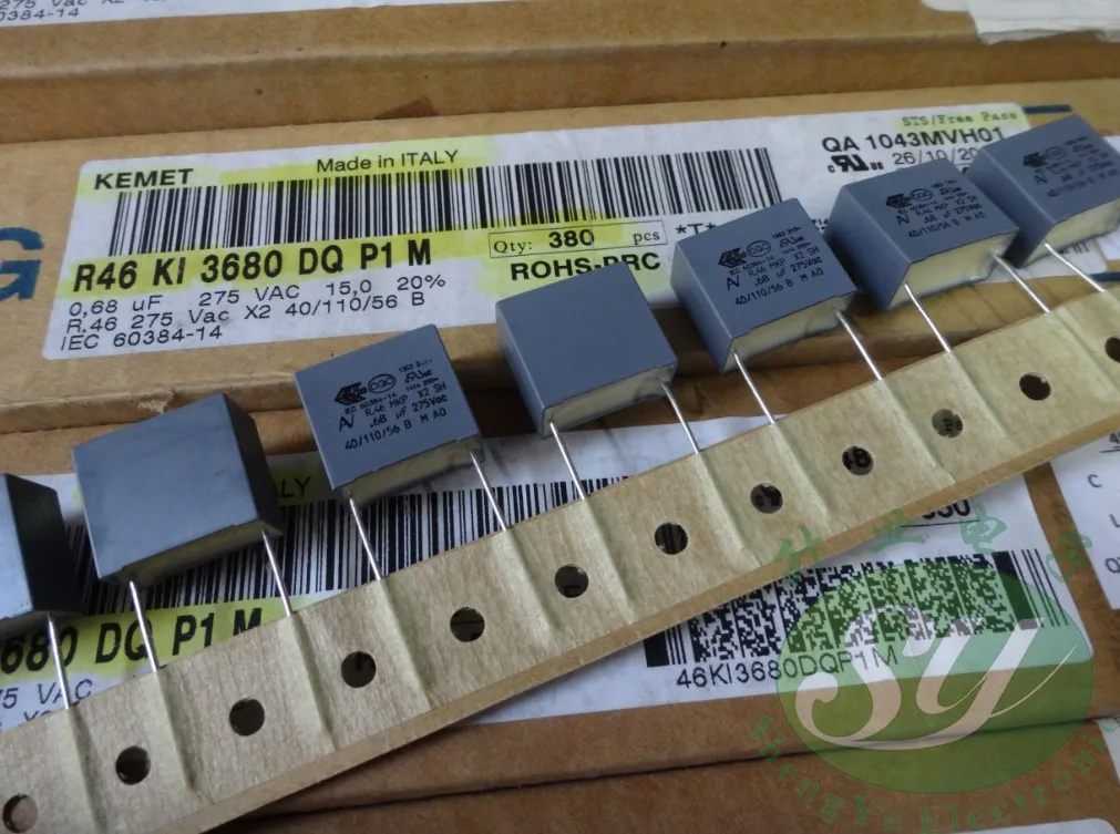 50 шт. AV R46 серии 0 68 мкФ/275VAC 680nf u68 684 MKP пленочные конденсаторы Новый 15 мм Бесплатная