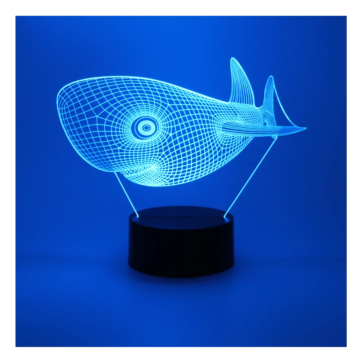 

3D Lamp Whale Shape Night Lamp Desk Table Light 7 Colors Changing Touch Control Gift for Christmas Birthday Valentine's Day