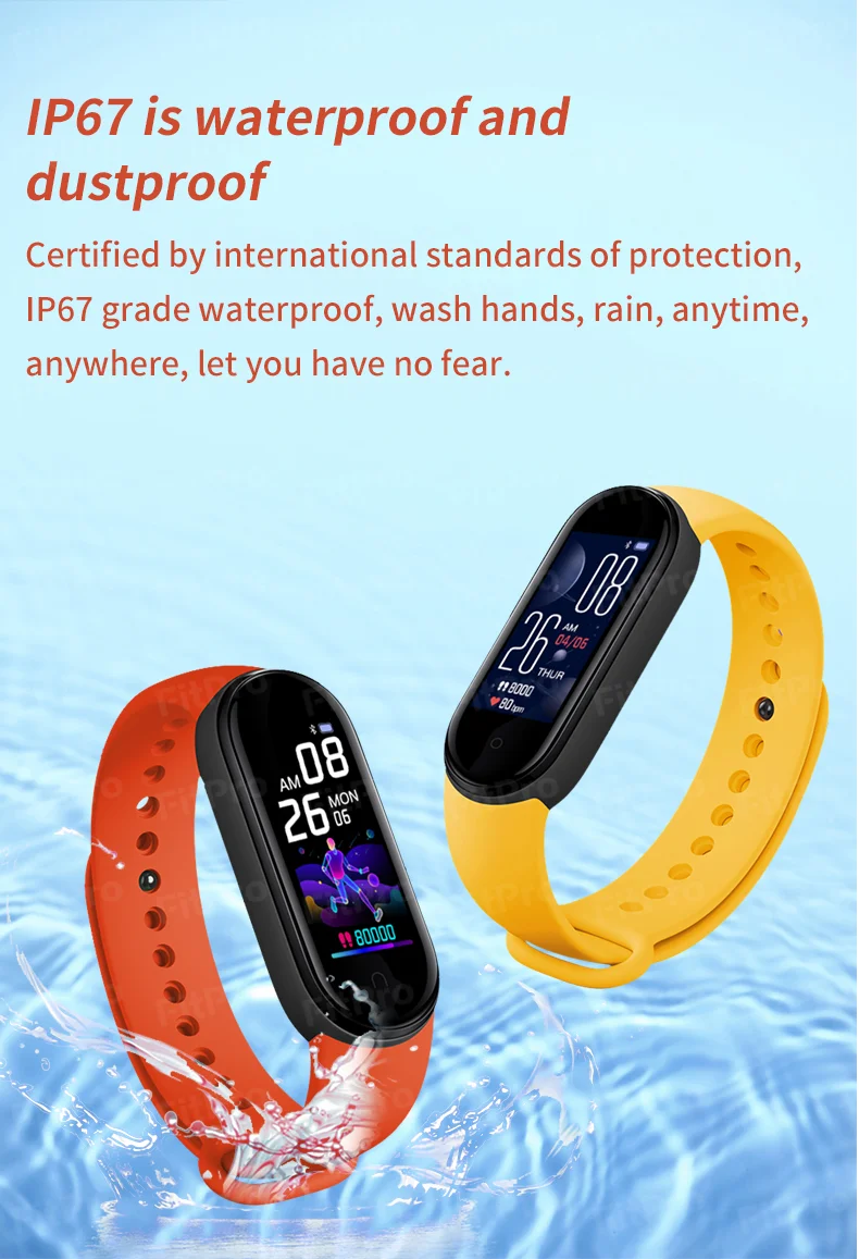 M5 Smart Band Fitness Tracker Smart Watch Smarthwatch Bracelet Heart Rate Blood Pressure Smartband Monitor Health Wristband 5