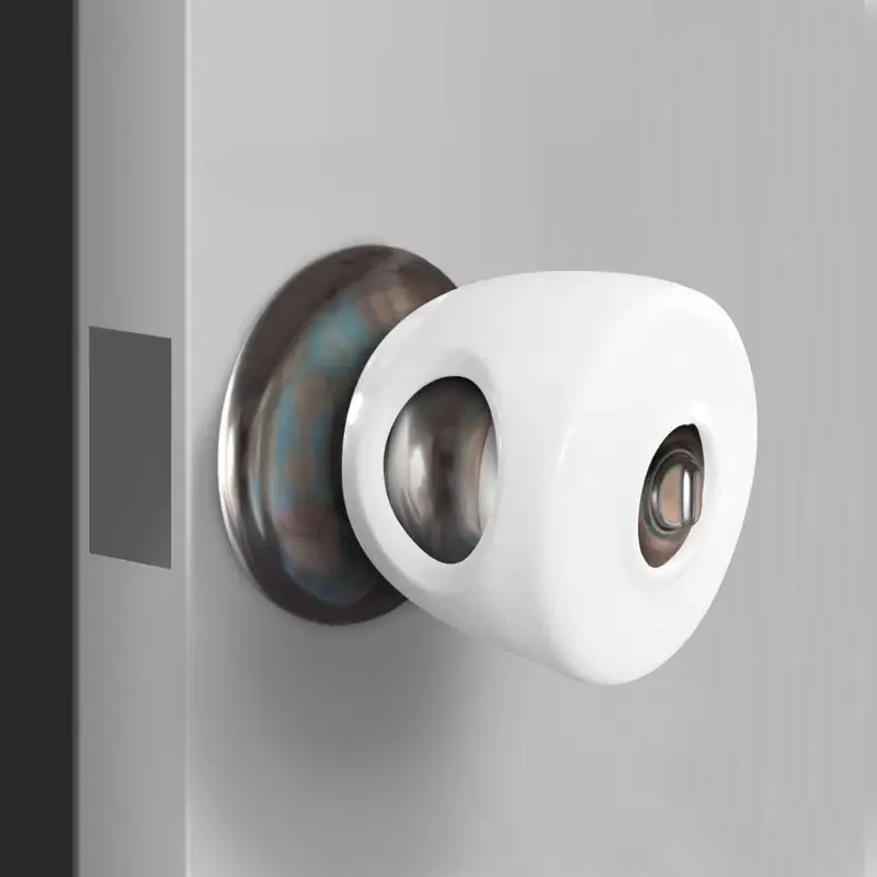 

2019 Kids Baby Door Handle Lock with Childproof Kids Safety Doors Handles Locked Cover Home Room Care Supplies