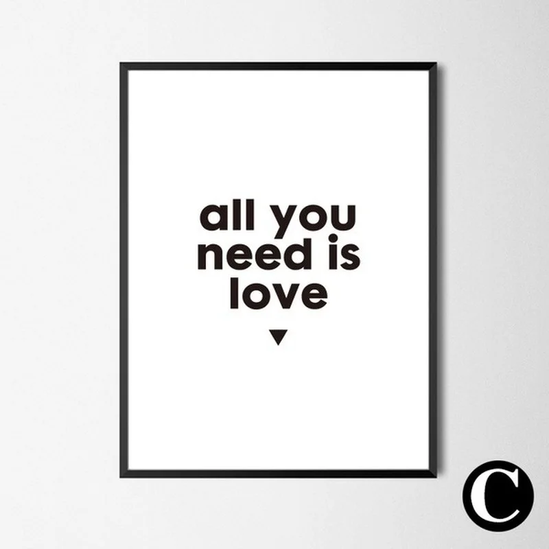 Minimalist Style Canvas Print Decorative Painting Wall Art Poster Living Room Bedroom Print Frame Not Include  (3)