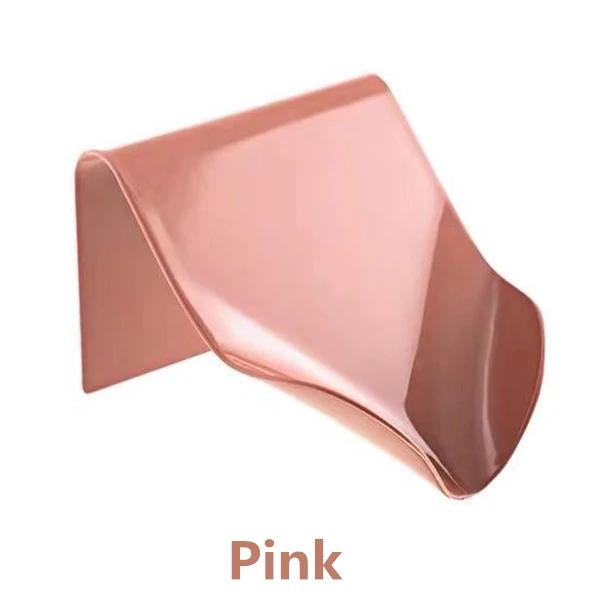 Pink Ванная комната душ мыло коробка для хранения тарелка лоток держатель Чехол мыльницы для ванны лоток аксессуары коробка-полка настенные блюда - Цвет: Pink