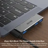 tebe USB 3.1 Type-C Hub USB 3.0 TF/SD Card Read 5-in-1 Multi-Function Converter For MacBook And Thunderbolt 3 Series Notebooks 4