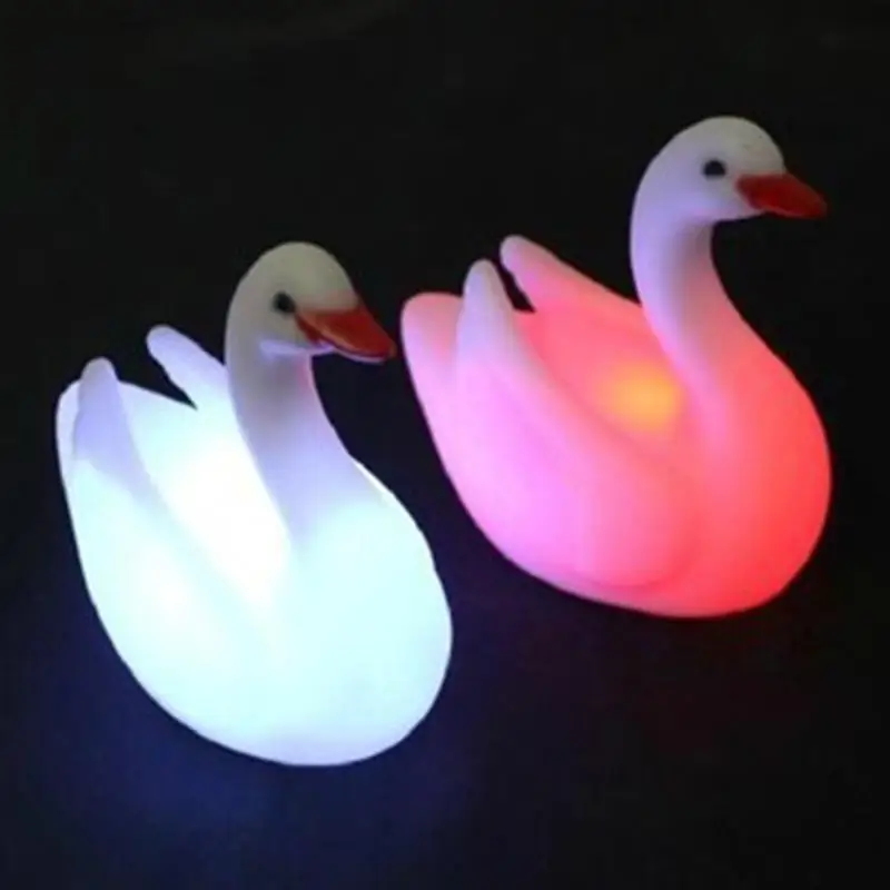 

HiMISS LED 7 Colors Change Lamp Romantic Swan Shape Christmas Night Light Decoration